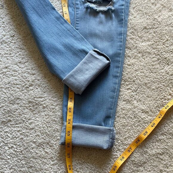 Levi's Mile High Super Skinny Distressed Women Jeans Size 26/30 - Picture 10 of 12